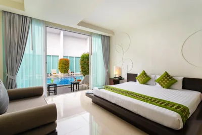 Chambre Deluxe double ou lits jumeaux avec accès à la piscine — The Palmery Resort